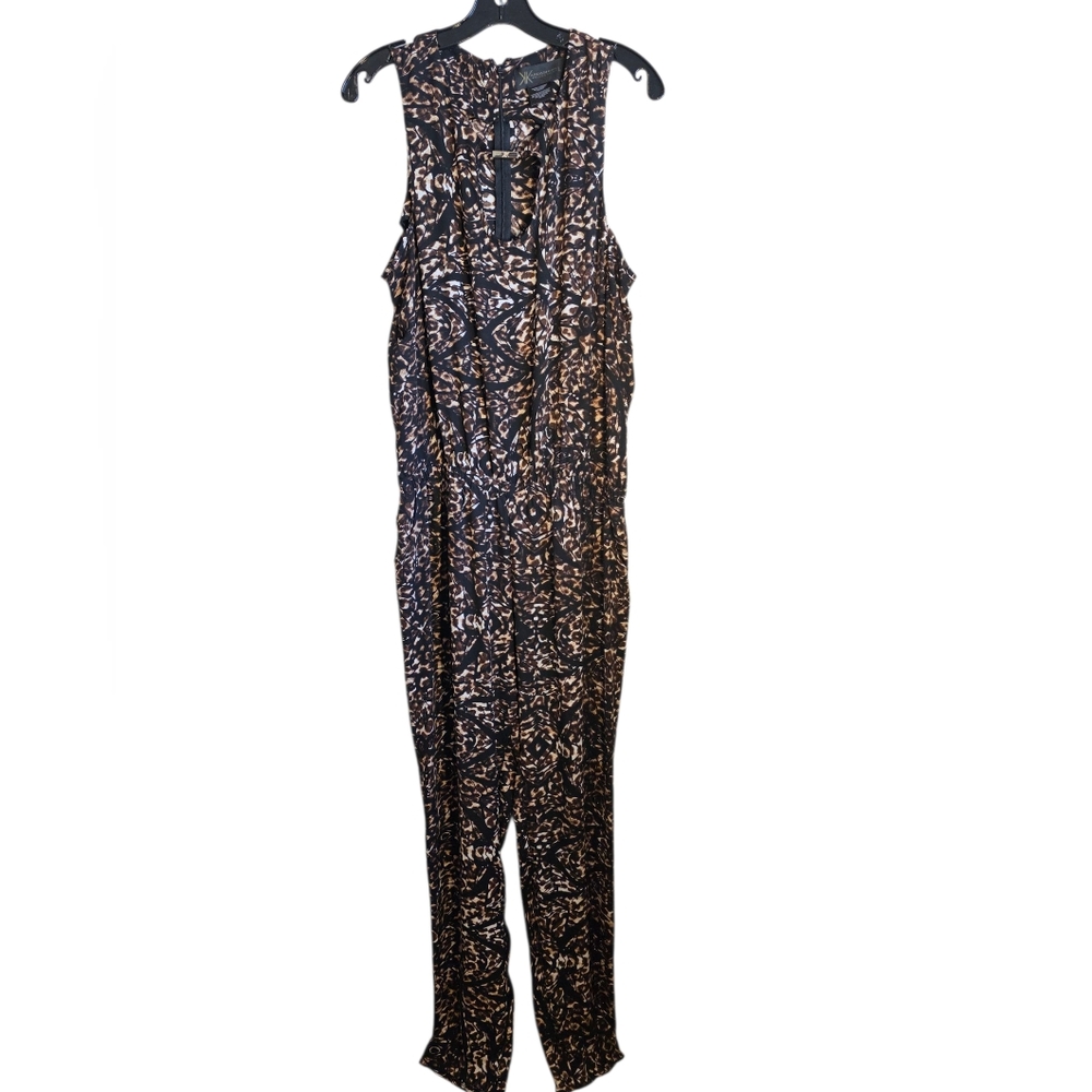 Kardashian Kollection Black and Brown Jumpsuit